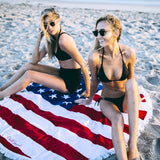 American Flag Round Towel | American Flag Towel | Round Towel | Patriotic Towel