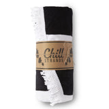 Black and White American Flag Round Towel | Black and White American Flag Towel | Round Towel | Patriotic Towel