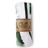 MARTINIQUE BEVERLY HILLS Tropical Banana Leaf Fabric Round Towel | Beach Blanket | Beach Towel | Circular Linen Throw