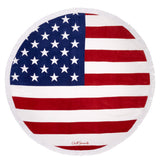 American Flag Round Towel | American Flag Towel | Round Towel | Patriotic Towel
