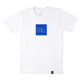 Chill Tee | Chill T shirt | Chill tshirt | Chill box logo tee | Box logo tee | Blue box logo tee